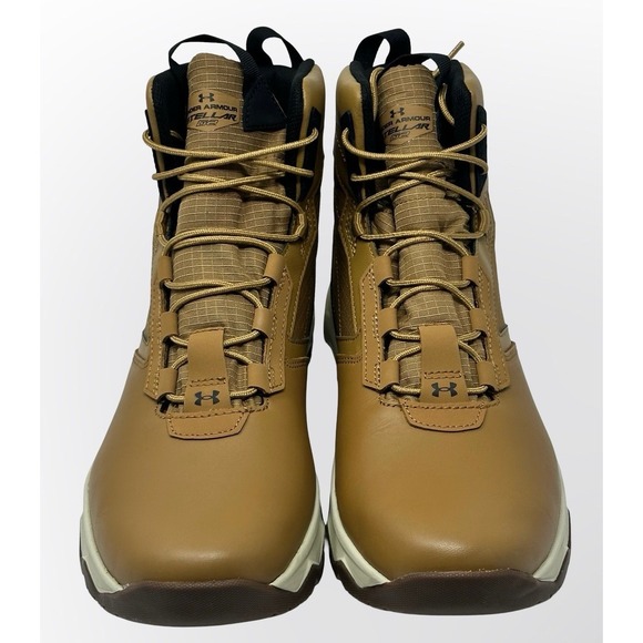Under Armour Stellar G2 Boots Mens Size 10.5 Brown Tactical Lightweight - Picture 1 of 16